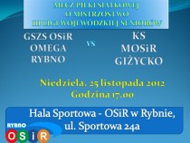 Omega Rybno - KS MOSiR Giżycko