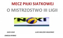  Mecz piłki siatkowej