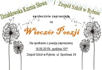 Zaproszenie na wieczór poezji
