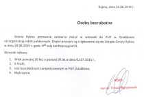 Ogłoszenie o planowanej organizacji robót publicznych
