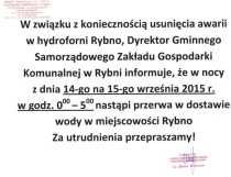 Ogłoszenie Dyrektora GSZGK