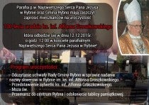 Uroczystość 100-lecia urodzin ks. inf. Alfonsa Groszkowskiego