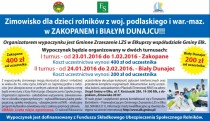 Zimowisko dla dzieci rolników