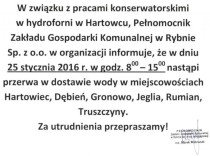 Ogłoszenie Zakładu Gospodarki Komunalnej
