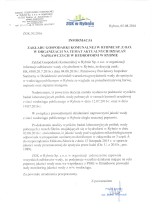 Informacja ZGK w Rybnie