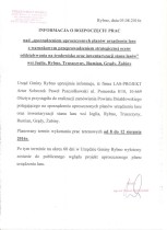 Informacja o rozpoczęciu prac