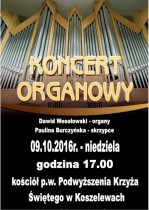 Zapraszamy na koncert organowy