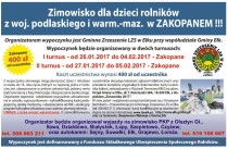 Zimowisko dla dzieci rolników
