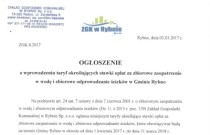 Opłaty za wodę i odprowadzanie ścieków