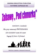 Zapraszamy na zabawę 'Pod chmurką'