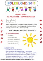 Zapisy na półkolonie letnie