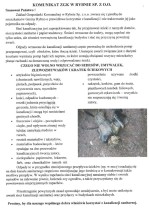 Komunikat ZGK