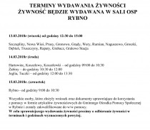 Terminy wydawania żywności