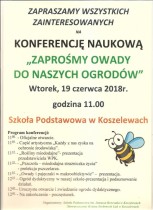Zapraszamy na konferencję naukową o owadach