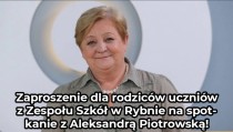 Zespół Szkół: Zaproszenie dla rodziców