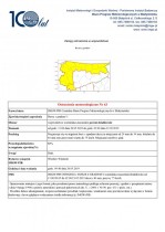 Ostrzeżenie meteorologiczne - Burze z gradem