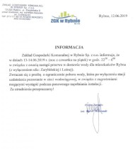 Rybno: przerwa w dostawie wody