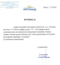 Przerwa w dostawie wody