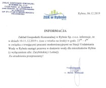 Rybno: będzie przerwa w dostawie wody