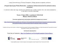 Dofinansowania dla firm - bezpłatne webinarium