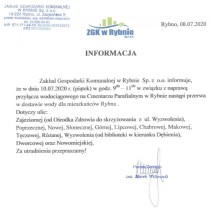 Rybno: będzie przerwa w dostawie wody