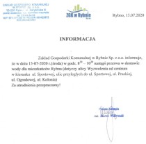 Przerwa w dostawie wody