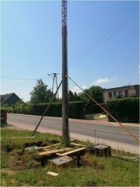 Żabiny: Wieża alarmowa przy remizie