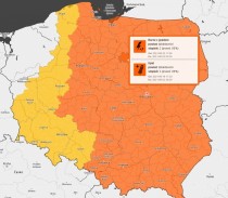 Ostrzeżenie meteorologiczne - Burze z gradem 