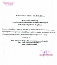 Rybno: Woda w jeziorze Zarybinek jest zdatna do kąpieli