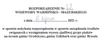 Rozporządzenie Nr 39 Wojewody Warmińsko-Mazurskiego