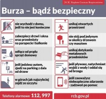 Ostrzeżenie meteorologiczne - Burze z gradem 