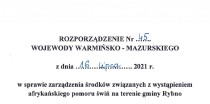 Rozporządzenie Nr 45 Wojewody Warmińsko-Mazurskiego