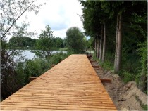 Ścieżka edukacyjna wokół jeziora w Rybnie