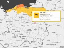 Ostrzeżenie meteorologiczne - silny wiatr