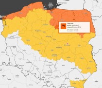 Ostrzeżenie meteorologiczne - silny wiatr