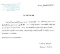 Przerwa w dostawie wody