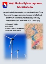Spotkanie informacyjne w sprawie elektrowni wiatrowej