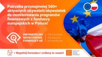 Obywatelski monitoring funduszy europejskich - nie przegap