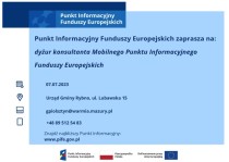 Dyżur konsultanta Mobilnego Punktu Informacyjnego Funduszy Europejskich