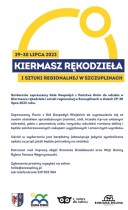 Zapraszamy na kiermasz rękodzieła i sztuki regionalnej