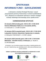 Spotkanie informacyjno-szkoleniowe