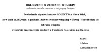 Nowa Wieś: zebranie wiejskie