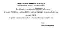 Gronowo: zebranie wiejskie