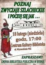 Zwyczaje szlacheckie - spotkanie w bibliotece