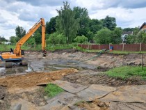 Trwają prace na zbiorniku w Koszelewach