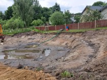 Trwają prace na zbiorniku w Koszelewach