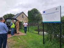 Koszelewy: odbiór końcowy zbiornika retencyjnego