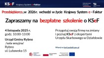 Krajowy System e-Faktur – spotkanie informacyjne dla przedsiębiorców