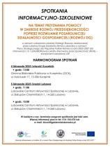 Spotkania informacyjno - szkoleniowe