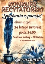 Spotkania z Poezją - eliminacje gminne